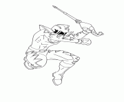 Coloriage power rangers dino charge Sledge dessin